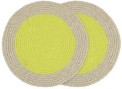 Remember Textil tányéralátét szett 2 db-os ø 38 cm Lime - Remember