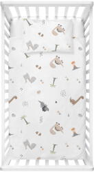 Mijolnir Fehér renforcé pamut gyerek ágyneműhuzat babaágyhoz 100x150 cm Dinozor - Mijolnir
