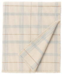 Lorena Canals Krémszínű-zsályaszínű pamut gyerek ágytakaró 140x200 cm Tartan Blue Sage - Lorena Canals