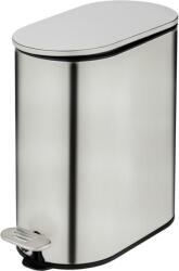 WENKO Matt ezüstszínű rozsdamentes acél pedálos szemetes 5 l Collungo - Wenko