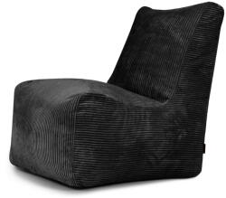 SLOWDOWN Fekete kordbársony babzsákfotel Seat Lounge - SLOWDOWN