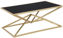 Mauro Ferretti Piramid dohányzóasztal fekete üveg asztallappal, 110 x 60 cm - Mauro Ferretti