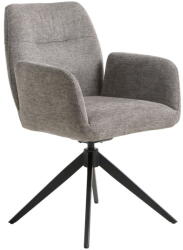 Unique Furniture Szürke kárpitozott karfás étkezőfotel Roxana - Unique Furniture