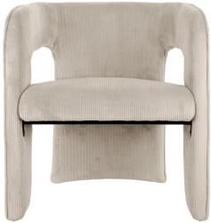 Leitmotiv Bézs kordbársony fotel Vigor - Leitmotiv