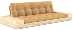 Karup Mustársárga-világosbarna kordbársony kinyitható kanapé 244 cm Base - Karup Design - bonami - 892 492 Ft