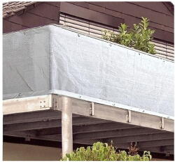 Garden Pleasure Fehér műanyag belátásgátló erkélyre 500x90 cm - Garden Pleasure