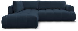 Bobochic Paris Sötétkék kinyitható-tárolóhelyes sarokkanapé (bal oldali-L alakú) Fuji - Bobochic Paris