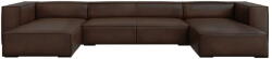 Windsor & Co Sofas Sötétbarna bőr sarokkanapé ("U" alakú) Madame - Windsor & Co Sofas