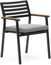 Kave Home Fekete fém kerti szék Bona - Kave Home