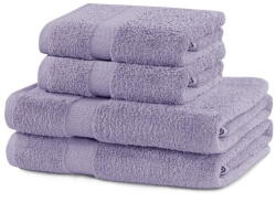 Restilo Levendula színű frottír pamut törölköző és fürdőlepedő készlet 4 db-os Marina - DecoKing