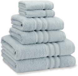 Catherine Lansfield Világoskék frottír pamut törölköző és fürdőlepedő készlet 6 db-os Zero Twist - Catherine Lansfield