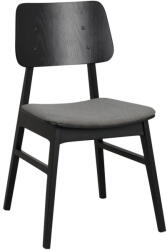 Rowico Home Nagano fekete étkezőszék sötétszürke ülőrésszel - Rowico