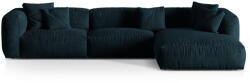 Micadoni Sötétkék bársony moduláris sarokkanapé (jobb oldali-heverő résszel) Martina - Micadoni - bonami - 854 240 Ft