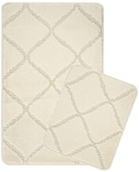 Foutastic Krémszínű fürdőszobai kilépő szett 2 db-os 50x80 cm Cizgili - Foutastic