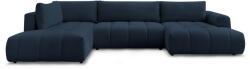 Bobochic Paris Sötétkék kinyitható-tárolóhelyes sarokkanapé (bal oldali-U alakú) Fuji - Bobochic Paris