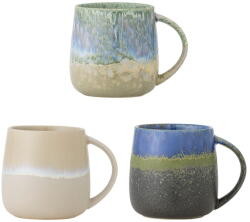 Bloomingville Kék-bézs kőedény bögre szett 3 db-os 460 ml Cloe - Bloomingville