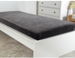 B. E. S Sötétszürke mikroflanel lepedő 180x200 cm Exclusive - B. E. S