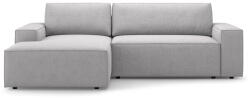 Micadoni Világosszürke buklé kinyitható sarokkanapé (bal oldali) Jodie - Micadoni Home