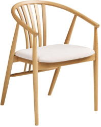 House Nordic Natúr színű tölgyfa karfás étkezőszék Agustin - House Nordic