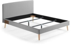 Kave Home Lydia szürke kétszemélyes ágy, 160 x 200 cm - Kave Home