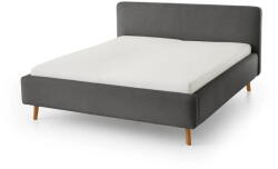 meise.möbel Sötétszürke kárpitozott egyszemélyes ágy ágyrács nélkül 120x200 cm Mattis - Meise Möbel