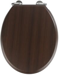 WENKO Wenge sötét WC-ülőke, 43 x 37 cm - Wenko