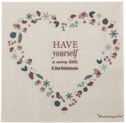 Bloomingville Papír szalvéta szett 20 db-os 33x33 cm Paia - Bloomingville