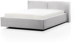 meise.möbel Világosszürke kárpitozott franciaágy ágyrács nélkül 180x200 cm Cube - Meise Möbel