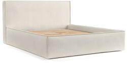 Maison de Reve Bézs kárpitozott ágyneműtartós franciaágy ágyráccsal 180x200 cm Lounge L - Maison de Rêve