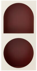 Bloomingville Piros-fehér fali könyvespolc 30x60 cm Graphia - Bloomingville