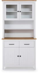 Marckeric Fehér borovi fenyő tálalószekrény 90x180 cm Miranda - Marckeric