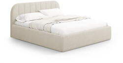 Windsor & Co Krémszínű kárpitozott ágyneműtartós franciaágy ágyráccsal 180x200 cm Juno - Windsor & Co Sofas