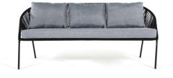 Bonami Selection North fekete háromszemélyes kerti kanapé - Bonami Selection