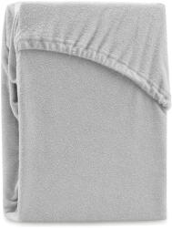 Restilo Világosszürke gumis frottír lepedő 140x200 cm Ruby - Restilo