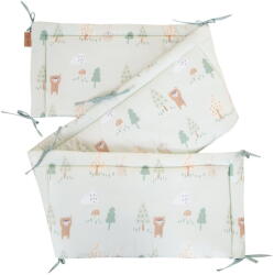 Roba Világoszöld pamut rácsvédő 170 cm Woodland Buddies - Roba