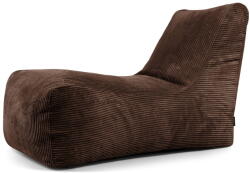 SLOWDOWN Sötétbarna kordbársony babzsákfotel Lounge - SLOWDOWN