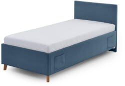 meise.möbel Kék kárpitozott gyerekágy ágyrács nélkül 90x200 cm Cool - Meise Möbel