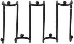 Bloomingville Fekete fém fali fogas Maltha - Bloomingville