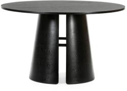 Teulat Cep fekete kerek étkezőasztal, ø 137 cm - Teulat