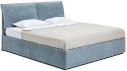 Bonami Kék kárpitozott ágyneműtartós franciaágy ágyráccsal 180x200 cm Thessa Pillow - Bonami Selection