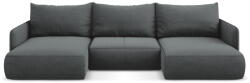 Makamii Szürke kinyitható-tárolóhelyes sarokkanapé Nanea - Makamii