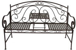 Garden Pleasure Fekete fém kerti pad Saket - Garden Pleasure