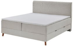 meise.möbel Bézs boxspring ágy tárolóhellyel 180x200 cm Memphis - Meise Möbel