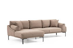 Hanah Home Leo bézs sarokkanapé, bal oldali - Artie