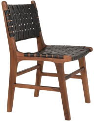 House Nordic Fekete-barna teakfa étkezőszék szett 2 db-os Perugia - House Nordic