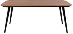 Ragaba Contrast kőrisfa étkezőasztal fekete lábakkal, 180 x 90 cm - Ragaba