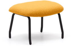 Kave Home Mustársárga buklé puff Belina - Kave Home