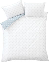 Bianca Fehér-kék kétszemélyes-hosszabbított pamut ágyneműhuzat 230x220 cm Esme Floral - Bianca