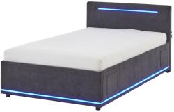 meise.möbel Sötétszürke kárpitozott gyerekágy ágyrács nélkül 120x200 cm Circle - Meise Möbel