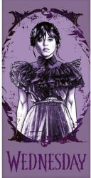 Jerry Fabrics Lila pamut gyerek fürdőlepedő 70x140 cm Wednesday - Jerry Fabrics